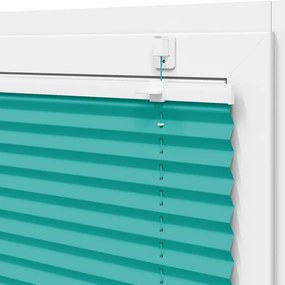 VidaXL Πλισέ Στόρι Πετρόλ 45x100 εκ. Πλάτος Υφάσματος 44,4 εκ. Πολυεστέρας