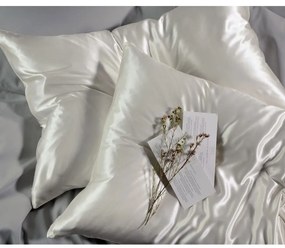 Μαξιλαροθήκη Mulberry Silk 41-0777 White Down Town 50X75 Silk