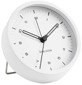 Επιτραπέζιο Ρολόι - Ξυπνητήρι KA5806WH Tingle Steel White Karlsson Metal