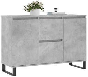 vidaXL Μπουφές Γκρι Σκυροδέματος 104x35x70 εκ. από Επεξεργασμένο Ξύλο
