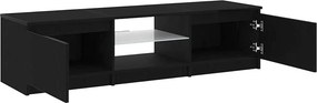vidaXL Ντουλάπι TV Μαύρη Οξυά 140 x 38,5 x 36 εκ. Επεξεργασμένο ξύλο