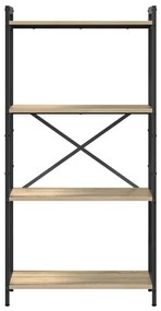 vidaXL Βιβλιοθήκη Sonoma Δρυς 60 x 30 x 118 εκ Επεξεργασμένο ξύλο