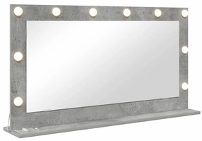 vidaXL Καθρέφτης τουαλέτας Σκυρόδεμα Γκρι 100 x 55 x 18 εκ.