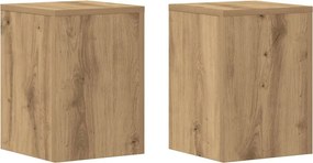 vidaXL Βάσεις Φυτών 2 τεμ. Αρτισιανή Δρυς 25x25x35 εκ. Επεξ. Ξύλο