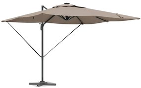 vidaXL Ομπρέλα ηλίου Taupe 286 x 285 x 270 εκ Αλουμίνιο