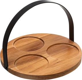 Ορντεβιέρα Σερβιρίσματος 3 Θέσεων (Φ21x14) S-D Black Bamboo 176922