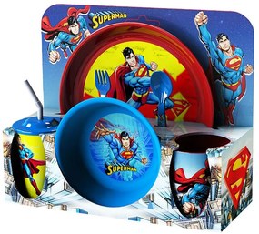 Σετ 6τμχ Φαγητού Πλαστικό Superman Warner Bros 50-3301