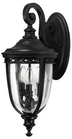 Φανάρι Απλίκα Φωτιστικό Τοίχου 3xE14 IP44 50cm English Bridle Elstead Lighting-FE-EB2-M-BLK-Μαύρο FE-EB2-M-BLK