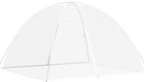 vidaXL Κουνουπιέρα Mongolia με Πόρτες 200 Δίχτυ Λευκό 200x200x135 εκ.