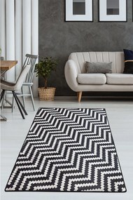 Χαλί Zickzack 882CHL3259 Black-White Conceptum Hypnose 120X180cm