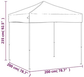 Τέντα Εκδηλώσεων Πτυσσόμενη Μπλε 2 x 2 μ. - Μπλε