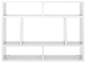 vidaXL Ραφιέρα Τοίχου Γυαλιστερό Λευκό 75x16x55 εκ. από Επεξ. Ξύλο