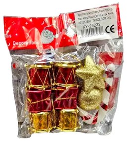 Σετ Χριστουγεννιάτικα στολίδια - 9pcs - 23232-23232