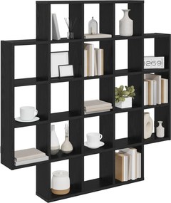 vidaXL Ράφι Τοίχου Μαύρη Δρυς 100 x 13 x 100 εκ Επεξεργασμένο Ξύλο
