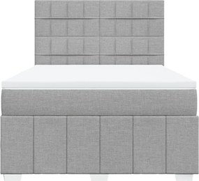 vidaXL Κρεβάτι Boxspring με Στρώμα Αν. Πράσινο 160x200εκ Υφασμάτινο