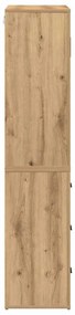 vidaXL Μπουφές artisan δρυς 80 x 33 x 150 εκ Επεξεργασμένο ξύλο