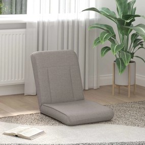 vidaXL Ρυθμιζόμενη Πολυθρόνα Δαπέδου Taupe Ύφασμα