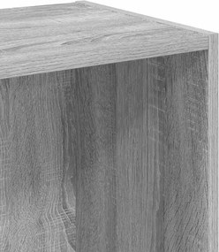 vidaXL Βιβλιοθήκη Γκρι Sonoma 40x30x77 εκ. από Επεξεργασμένο Ξύλο