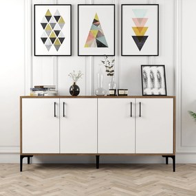Stewehome Ξύλινος Μπουφές Μοντέρνος 160x35x78 cm