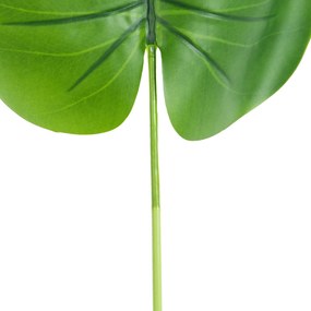 GloboStar® Artificial Garden MONSTERA LEAF 20223 Τεχνητό Διακοσμητικό Φύλο Μονστέρας Π16 x Υ76cm