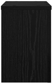vidaXL Βάση φυτών 2 pcs Μαύρη δρυς 20 x 20 x 30 cm Επεξεργασμένο ξύλο