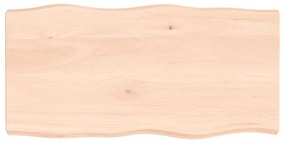 vidaXL Επιφάνεια Τραπεζιού 100x50x(2-6)εκ Ακατέργαστο Μασίφ Ξύλο Δρυός