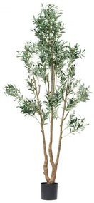 VEVOR 210cm Artificial Olive Tree Tall Fake Plant with Pot for Home Office