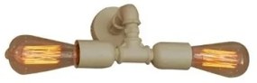 Απλίκα φωτιστικό MOMUS σωλήνες μαύρο μπεζ HL-105-2W Homelighting-77-2819-Μαύρο 77-2819