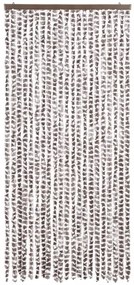 vidaXL Σήτα Εντόμων Taupe / Λευκό 90 x 200 εκ. από Σενίλ