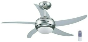 Primo PRCF-80282 Ανεμιστήρας Οροφής 110cm με Φως και Τηλεχειριστήριο Ασημί