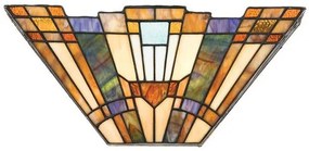 Απλίκα Φωτιστικό Τοίχου 2xE14 Μπρονζέ Tiffany Inglenook QZ-INGLENOOK-WU Elstead Lighting QZ-INGLENOOK-WU Μπρονζέ