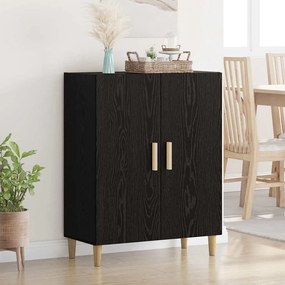 vidaXL Πλαϊνό γραφείο Μαύρη Οξυά 70 x 34 x 90 εκ. Επεξεργασμένο ξύλο