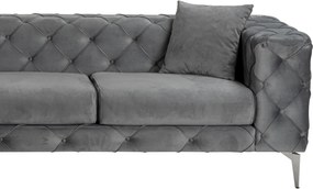 Corner Sofa Como Eco Left - Anthracite Anthracite