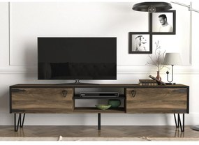Έπιπλο Τηλεόρασης ArteLibre Thira Σκούρο Καφέ 180x30x49cm-14410045