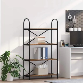 vidaXL Ράφι Βιβλίων 4 επιπέδων 80 x 30 x 146 εκ Επεξεργασμένο ξύλο