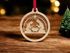 Σετ των 3 Intra απο ξύλο plywood 3mm-4mm πάχος – Μπιχλιμπίδι σκηνής της Γέννησης 15x15 cm INTRAVECTRY-MY542738