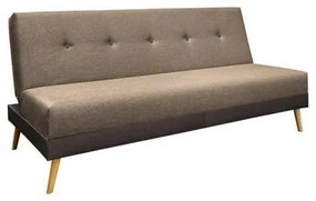 ΚΑΝΑΠΕΣ-ΚΡΕΒΑΤΙ Fylliana Napster CAPPUCCINO ΥΦΑΣΜΑ ΜΕ ΚΑΦΕ ΡΙΓΑ 180x80x95εκ 831-225-005