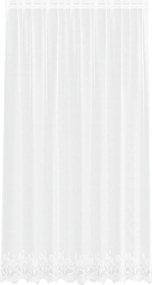 vidaXL Κουρτίνα Δαντέλας με κουρτίνες Λευκό 245 x 200 cm Πολυεστέρας