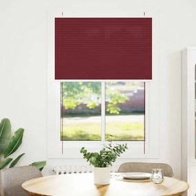 vidaXL Πλισέ περσίδα Μπορντό κόκκινο 95x150 cm Πλάτος υφάσματος