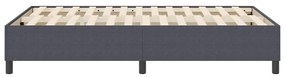 vidaXL Κρεβάτι με ελατήρια Σκούρο γκρι 120 x 190 cm Βελούδο