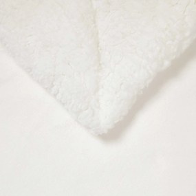 vidaXL Κουβέρτα Λευκό 150 x 200 cm Μαλλί