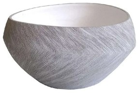 Διακοσμητικό Μπωλ NFU415 25x25x13cm White Espiel Porcelain