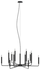 Φωτιστικό Οροφής Orto A 11462 103x170cm 10W 12xE14 Black Nowodvorski
