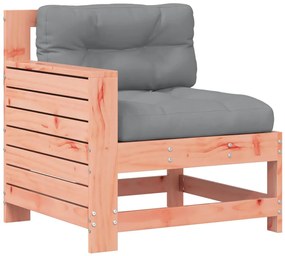 vidaXL Καναπές Κήπου με Μπράτσα Μασίφ Ψευδοτσούγκα με Μαξιλάρι