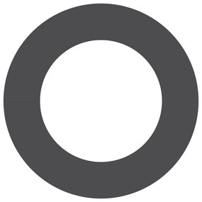 vidaXL Ίσιο Δαχτυλίδι Δέντρου 5 τμχ Μαύρο Ø50/80 εκ Χάλυβας
