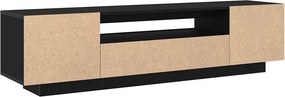vidaXL Ντουλάπι TV 160 x 35 x 40 εκ. Μαύρο Επεξεργασμένο Ξύλο
