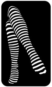 Διακοσμητικό Τοίχου Cross One'S Legs 891TNL2012 40x1,5x70cm Black Wallity Μέταλλο