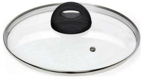 Καπάκι Κατσαρόλας Petra 70.020.128 Φ28cm Clear-Black Cryspo Trio Glass