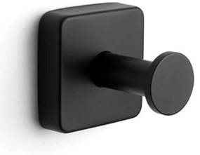 Άγκιστρο Μπάνιου Quattro 4201 55 5,5x5,2x5,5cm Black Karag Stainless Steel