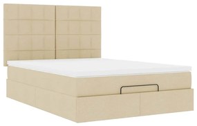 ΟΘΩΜΑΝΙΚΟ ΚΡΕΒΑΤΙ ΜΕ ΣΤΡΩΜΑ CREAM 140X190CM ΥΦΑΣΜΑ 3313159